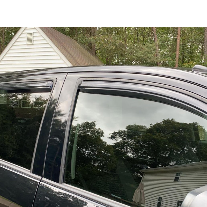 In-channel Window Visor Deflectors for Toyota Tundra Crewmax Cab 2007-2021