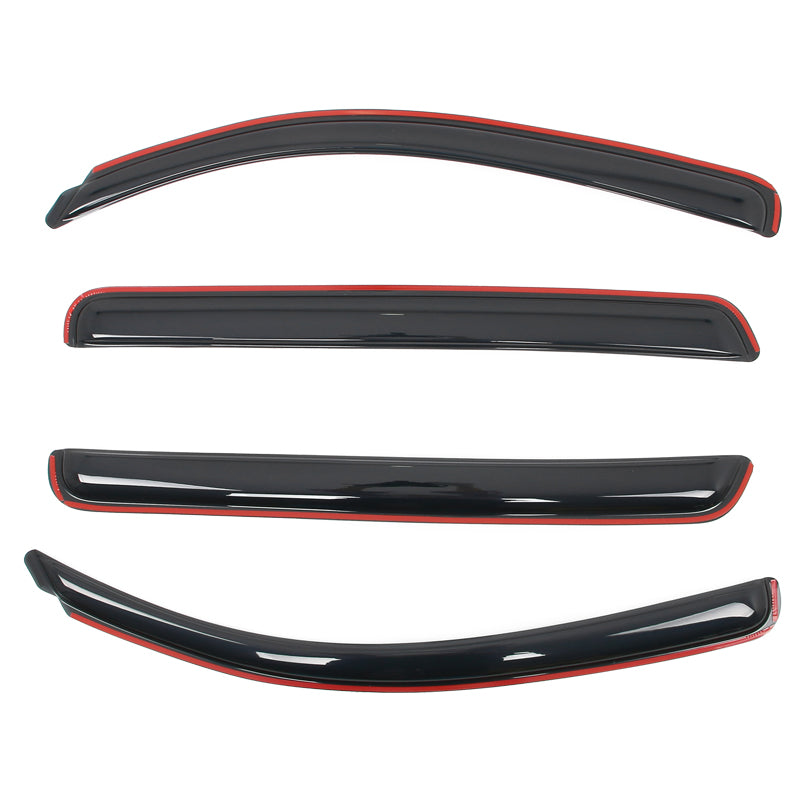In-channel Window Visor Deflectors for Toyota Tundra Crewmax Cab 2007-2021