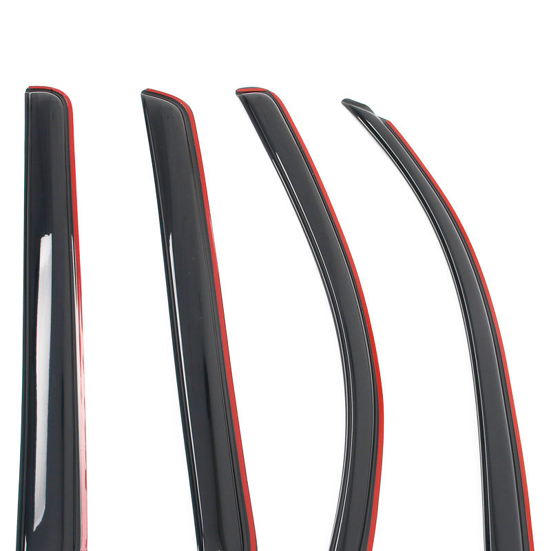 In-channel Window Visor Deflectors for Toyota Tundra Crewmax Cab 2007-2021