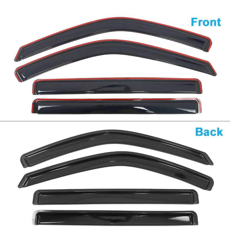 Window Visors for Toyota Tundra Crew Cab 2022-2026 In-Channel Deflectors