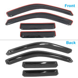 Window Visors Deflectors for Toyota Tundra Double Cab 2022-2026 In Channel