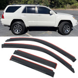 Window Visors for Toyota 4Runner 2003-2009 4PCS In-Channel Somke Deflector