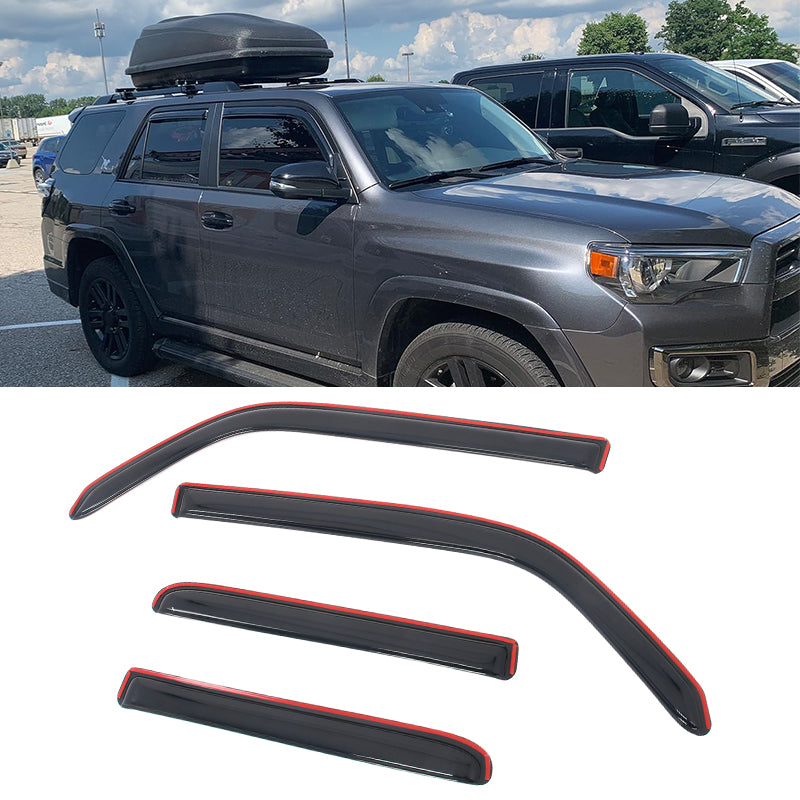 Side Window Visor for Toyota 4Runner 2010-2024 Somke In-Channel Deflectors