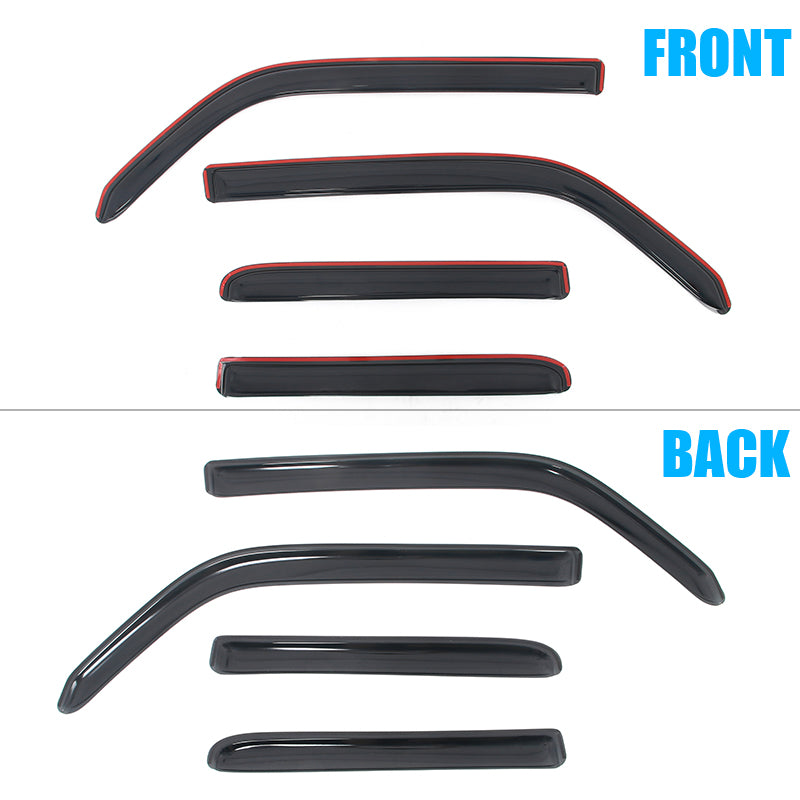 Side Window Visor for Toyota 4Runner 2010-2024 Somke In-Channel Deflectors