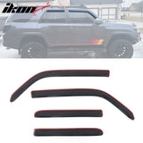 2010-2012 Toyota 4Runner 3D Molded Floor Mat TPE + In-Channel Window Visors + Trunk Mat