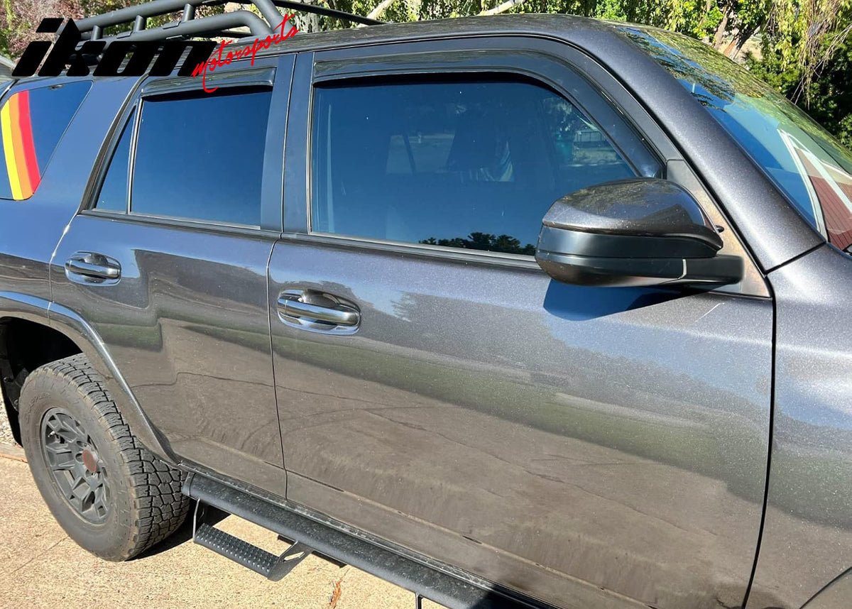 2010-2012 Toyota 4Runner 3D Molded Floor Mat TPE + In-Channel Window Visors + Trunk Mat