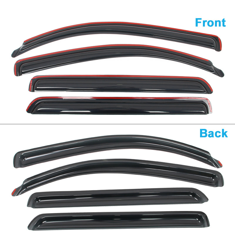 Side Window Deflectors for Toyota Sequoia 2008-2022 In-Channel Rain Shade