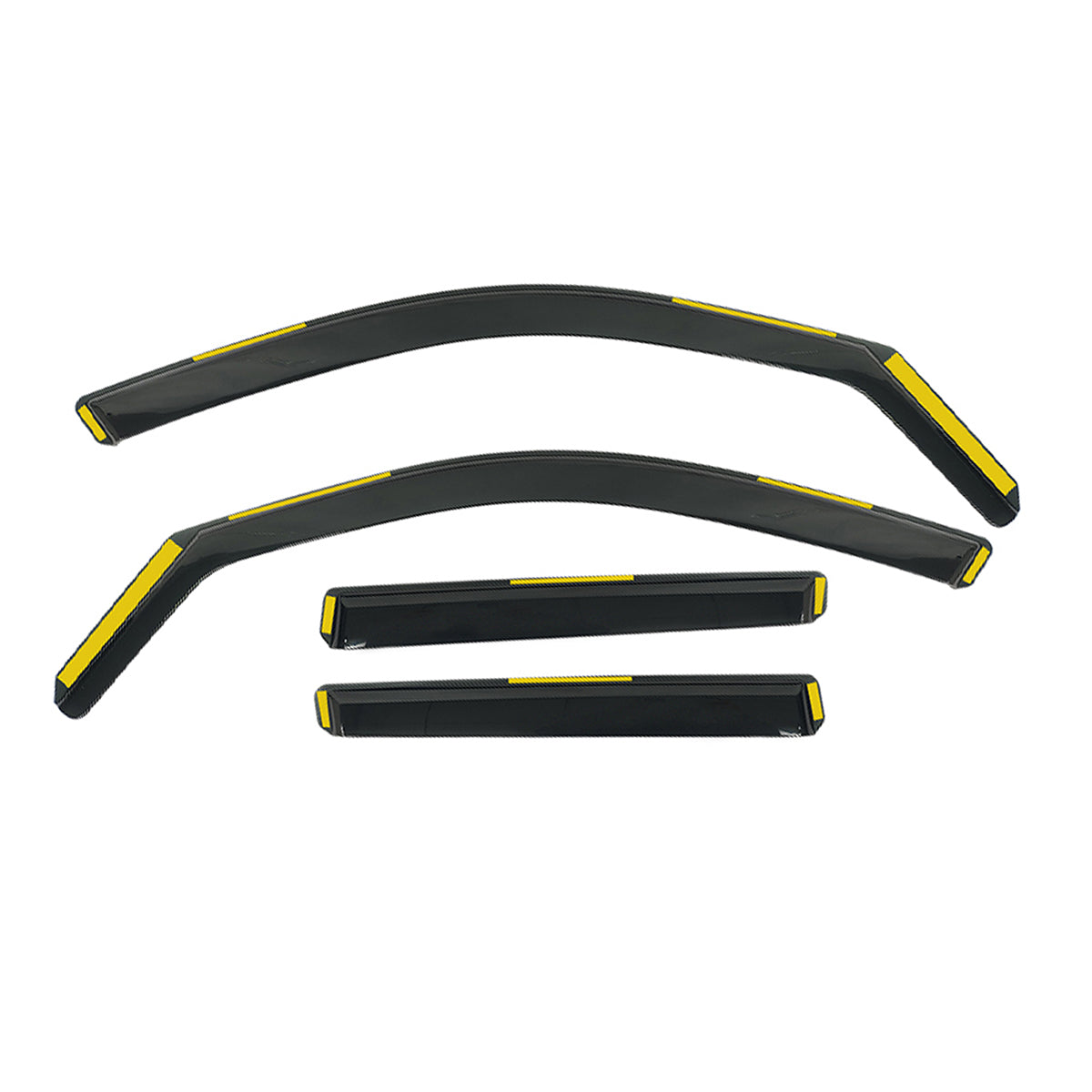 Window Visor Deflectors for BMW G01 X3 F97 X3M 2018-2024 Black In-Channel