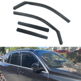 Window Visor for BMW G05 X5 F95 X5M 2019-2026 Black In-Channel Deflectors