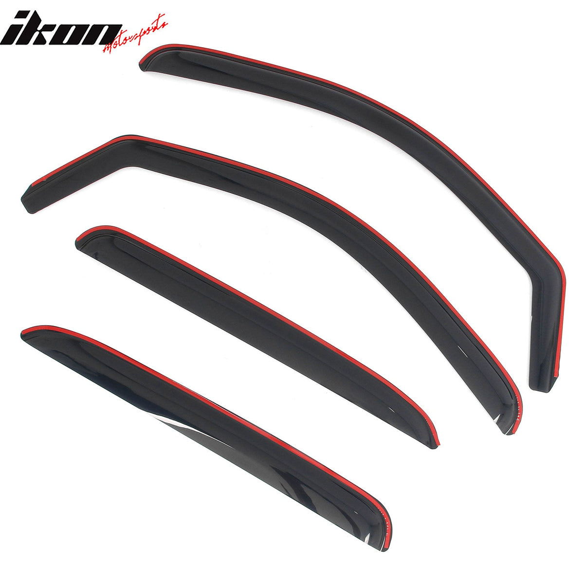 2007-2013 Chevy Chevrolet Avalanche In-Channel Window Visors Sun Shades Vent Rain Guards Deflectors Acrylic Smoke/Tinted 4PCS