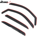 2007-2013 Chevy Chevrolet Avalanche In-Channel Window Visors Sun Shades Vent Rain Guards Deflectors Acrylic Smoke/Tinted 4PCS