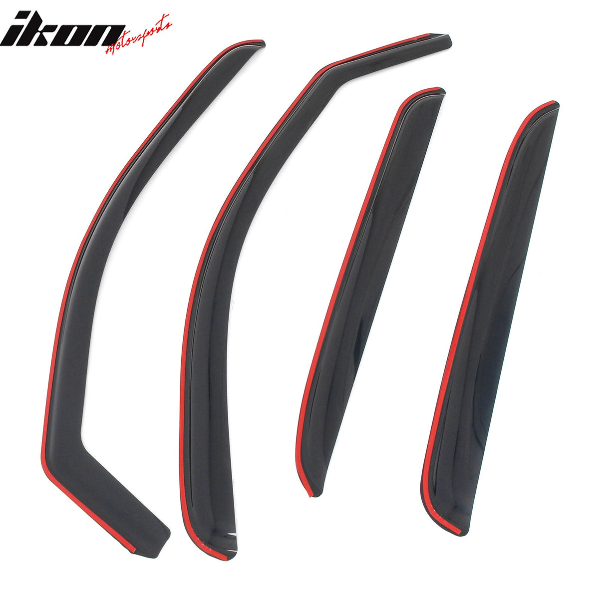 2007-2013 Chevy Chevrolet Avalanche In-Channel Window Visors Sun Shades Vent Rain Guards Deflectors Acrylic Smoke/Tinted 4PCS