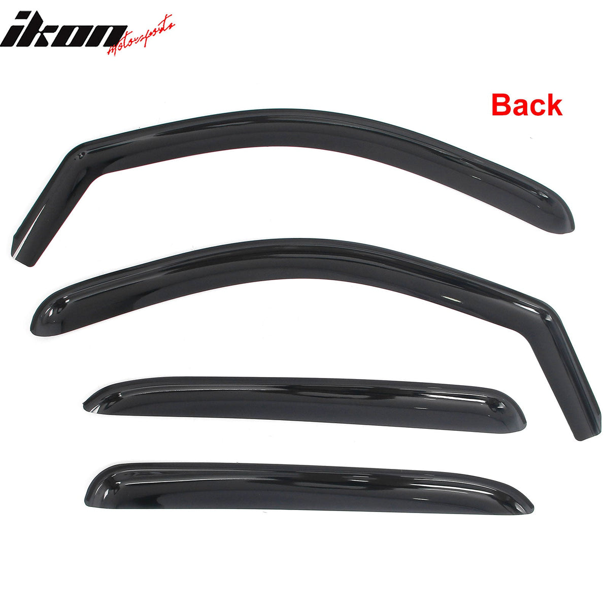 2007-2013 Chevy Chevrolet Avalanche In-Channel Window Visors Sun Shades Vent Rain Guards Deflectors Acrylic Smoke/Tinted 4PCS