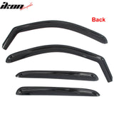 2007-2013 Chevy Chevrolet Avalanche In-Channel Window Visors Sun Shades Vent Rain Guards Deflectors Acrylic Smoke/Tinted 4PCS
