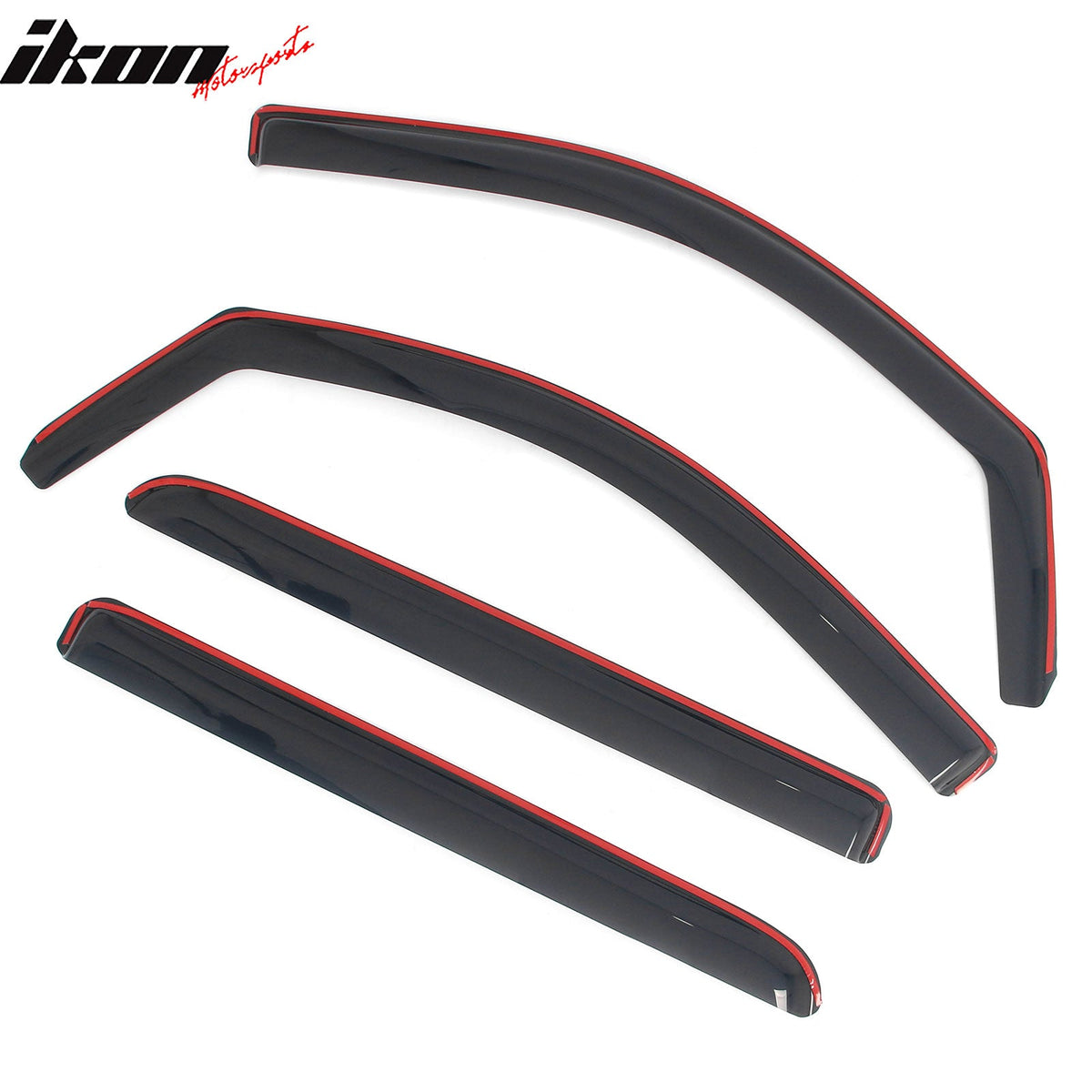 2014-2018 Chevrolet Silverado GMC Sierra 1500 & 2015-2019 2500 HD 3500 HD Crew Cab In-Channel Window Visors Sun Shades Vent Rain Guards Deflectors
