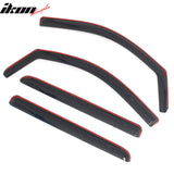 2014-2018 Chevrolet Silverado GMC Sierra 1500 & 2015-2019 2500 HD 3500 HD Crew Cab In-Channel Window Visors Sun Shades Vent Rain Guards Deflectors