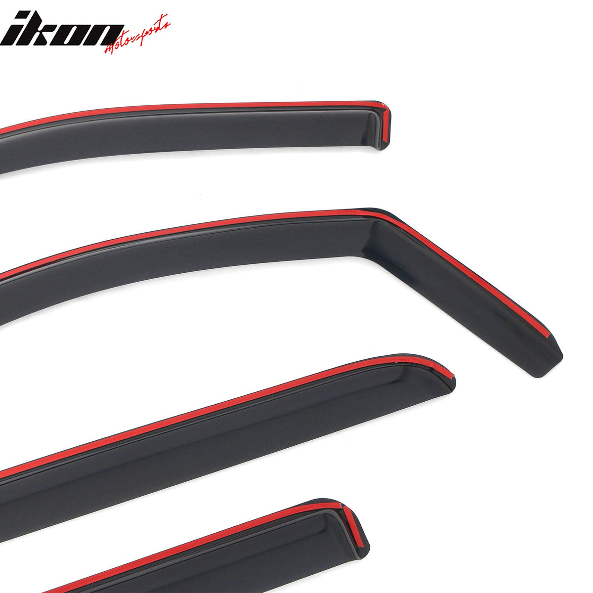 2014-2018 Chevrolet Silverado GMC Sierra 1500 & 2015-2019 2500 HD 3500 HD Crew Cab In-Channel Window Visors Sun Shades Vent Rain Guards Deflectors