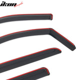 2014-2018 Chevrolet Silverado GMC Sierra 1500 & 2015-2019 2500 HD 3500 HD Crew Cab In-Channel Window Visors Sun Shades Vent Rain Guards Deflectors