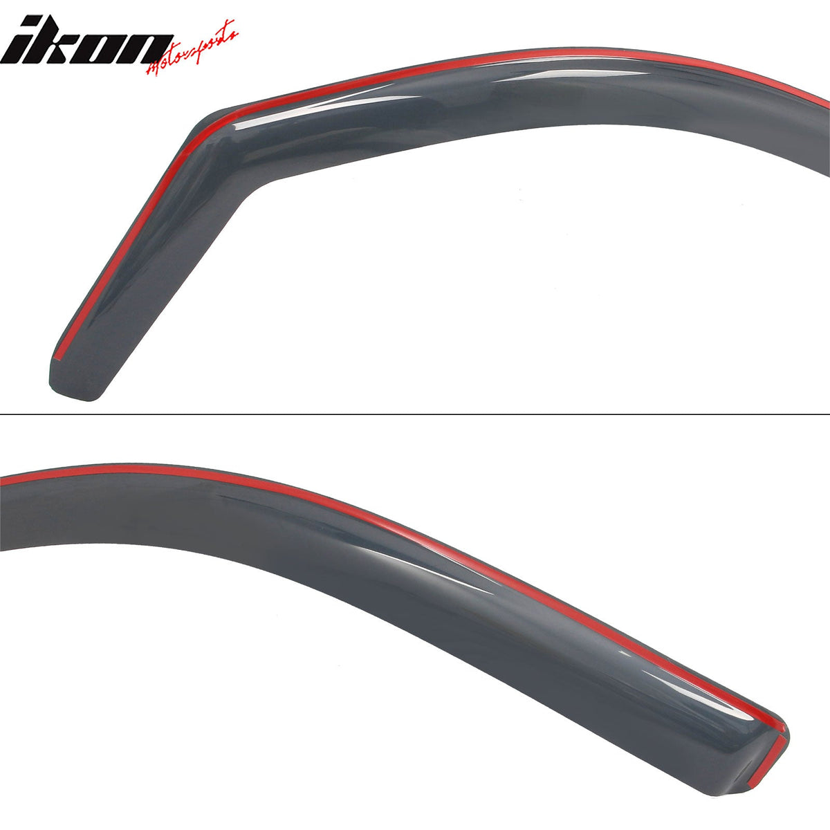 2014-2018 Chevrolet Silverado GMC Sierra 1500 & 2015-2019 2500 HD 3500 HD Crew Cab In-Channel Window Visors Sun Shades Vent Rain Guards Deflectors