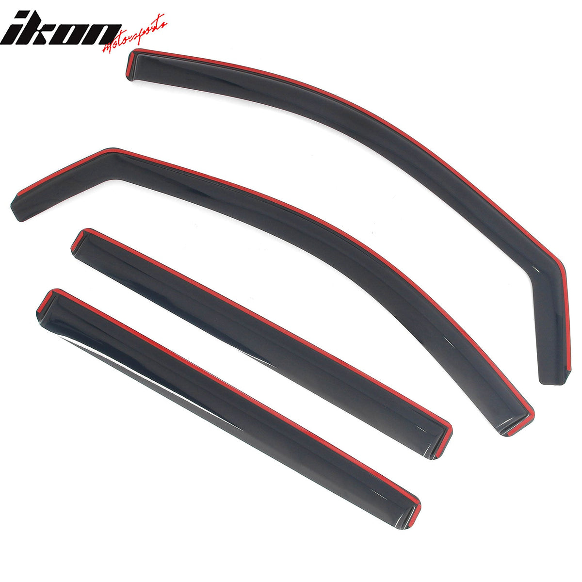 2019-2026 Chevrolet Silverado 1GMC Sierra 1500 & 2022 1500 LTD 1500 Limited Crew Cab In-Channel Window Visors Sun Shades Vent Rain Guards Deflectors