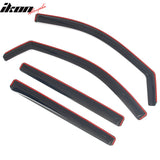 2019-2026 Chevrolet Silverado 1GMC Sierra 1500 & 2022 1500 LTD 1500 Limited Crew Cab In-Channel Window Visors Sun Shades Vent Rain Guards Deflectors