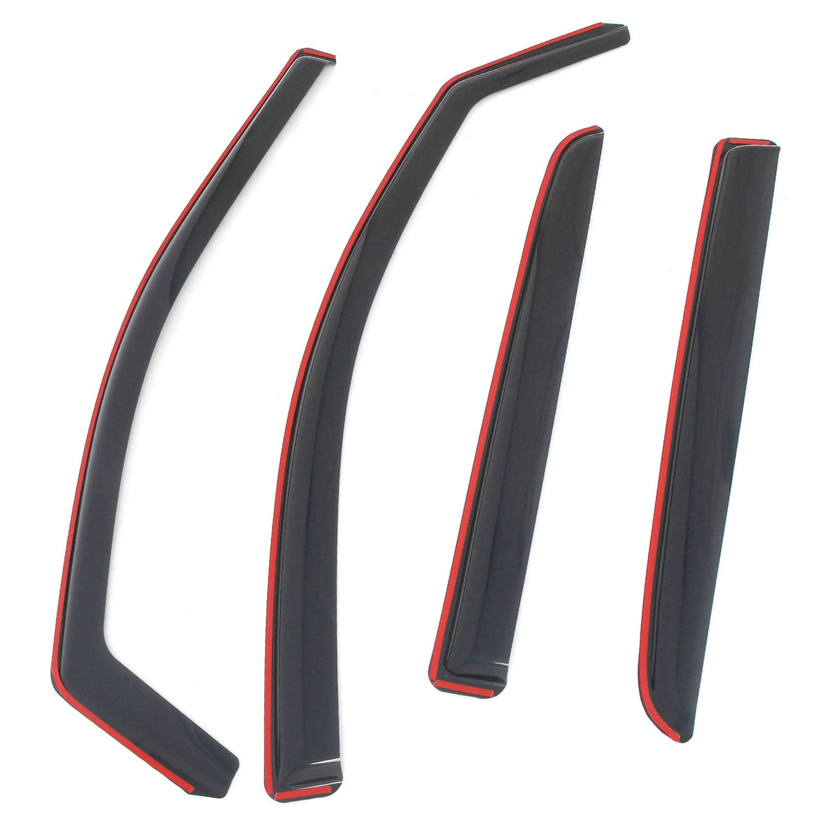 2015-2022 Chevy Chevrolet Colorado & GMC Canyon Crew Cab In-Channel Window Visors Sun Shades Vent Rain Guards Deflectors Acrylic Smoke/Tinted 4PCS