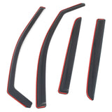2015-2022 Chevy Chevrolet Colorado & GMC Canyon Crew Cab In-Channel Window Visors Sun Shades Vent Rain Guards Deflectors Acrylic Smoke/Tinted 4PCS