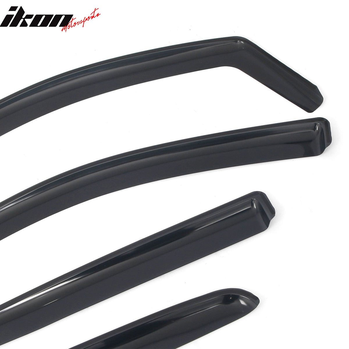 2015-2022 Chevy Chevrolet Colorado & GMC Canyon Crew Cab In-Channel Window Visors Sun Shades Vent Rain Guards Deflectors Acrylic Smoke/Tinted 4PCS