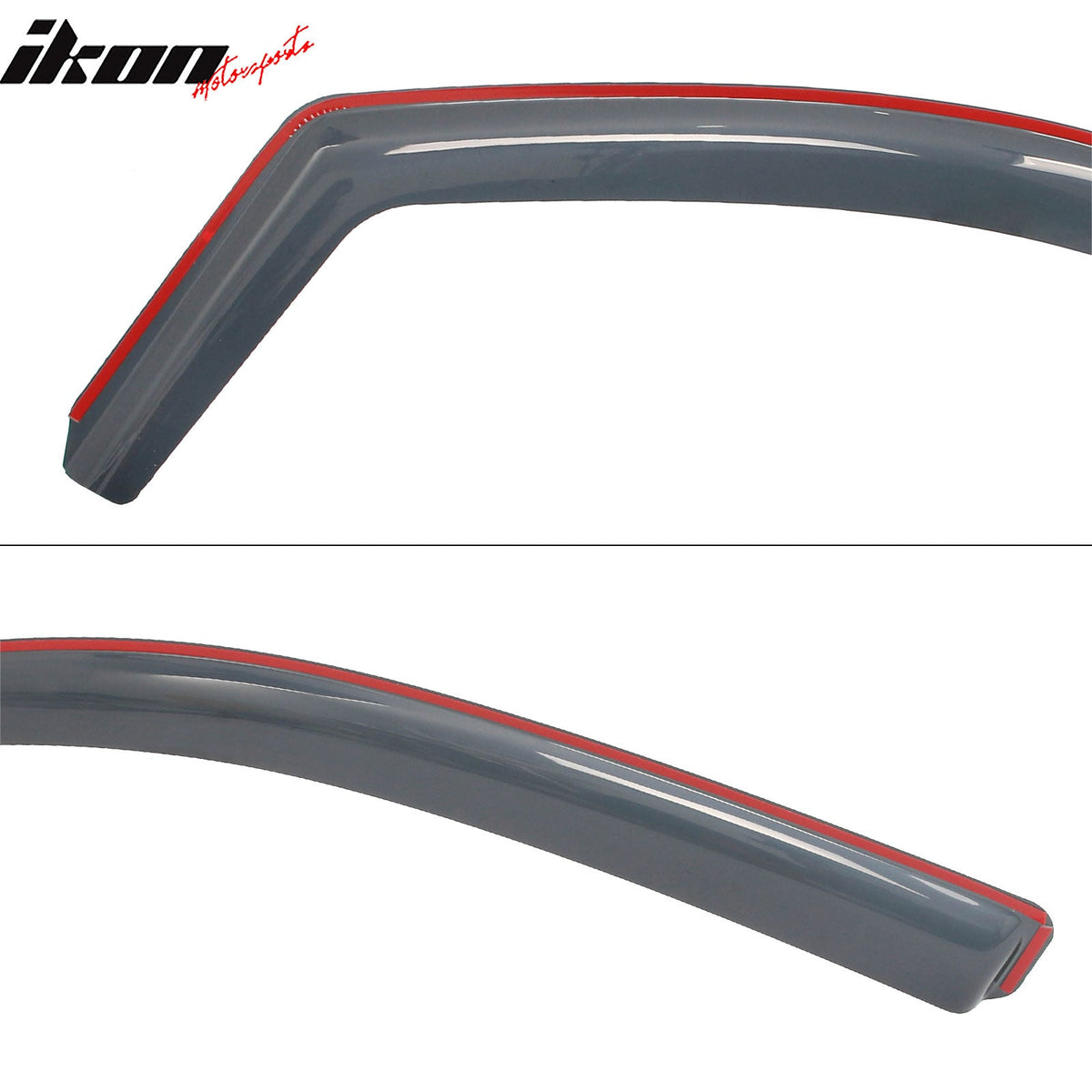 2015-2022 Chevy Chevrolet Colorado & GMC Canyon Crew Cab In-Channel Window Visors Sun Shades Vent Rain Guards Deflectors Acrylic Smoke/Tinted 4PCS