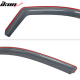 2015-2022 Chevy Chevrolet Colorado & GMC Canyon Crew Cab In-Channel Window Visors Sun Shades Vent Rain Guards Deflectors Acrylic Smoke/Tinted 4PCS