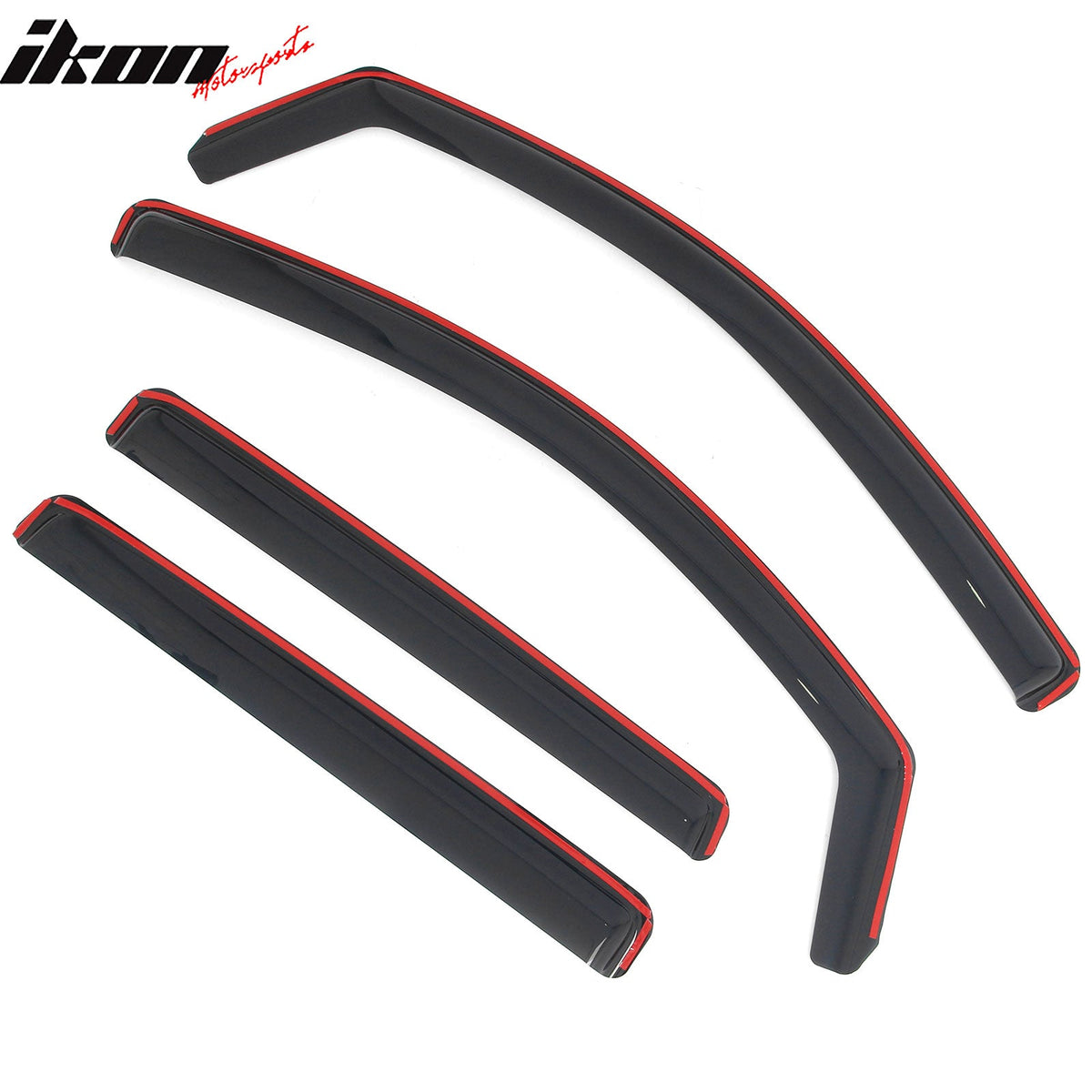 2023-2026 Chevy Chevrolet Colorado & GMC Canyon Crew Cab In-Channel Window Visors Sun Shades Vent Rain Guards Deflectors Acrylic Smoke/Tinted 4PCS