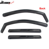 2023-2026 Chevy Chevrolet Colorado & GMC Canyon Crew Cab In-Channel Window Visors Sun Shades Vent Rain Guards Deflectors Acrylic Smoke/Tinted 4PCS