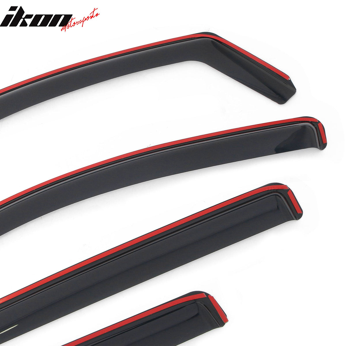 2023-2026 Chevy Chevrolet Colorado & GMC Canyon Crew Cab In-Channel Window Visors Sun Shades Vent Rain Guards Deflectors Acrylic Smoke/Tinted 4PCS