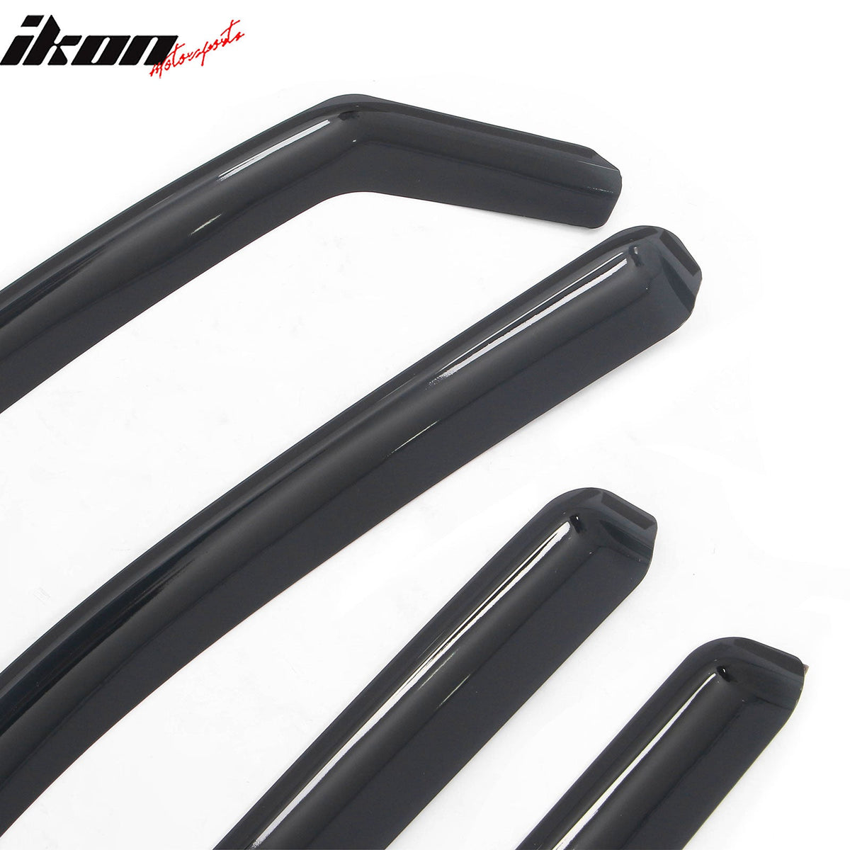 2023-2026 Chevy Chevrolet Colorado & GMC Canyon Crew Cab In-Channel Window Visors Sun Shades Vent Rain Guards Deflectors Acrylic Smoke/Tinted 4PCS