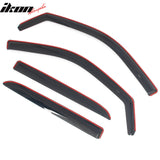 09-18 Dodge Ram 1500 & 19-24 Ram 1500 Classic & 10-26 Ram 2500 3500 & 19-26 Ram 4500 5500 Crew/Mega Cab In-Channel Window Visors Vent Rain Deflectors