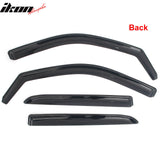 09-18 Dodge Ram 1500 & 19-24 Ram 1500 Classic & 10-26 Ram 2500 3500 & 19-26 Ram 4500 5500 Crew/Mega Cab In-Channel Window Visors Vent Rain Deflectors
