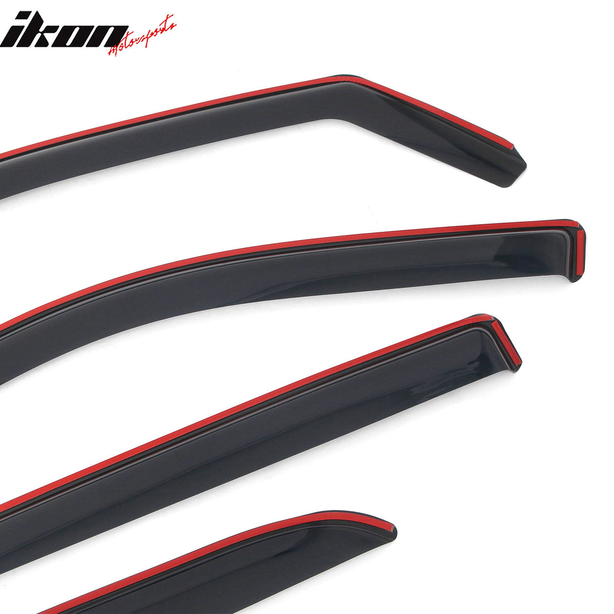 09-18 Dodge Ram 1500 & 19-24 Ram 1500 Classic & 10-26 Ram 2500 3500 & 19-26 Ram 4500 5500 Crew/Mega Cab In-Channel Window Visors Vent Rain Deflectors