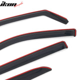 09-18 Dodge Ram 1500 & 19-24 Ram 1500 Classic & 10-26 Ram 2500 3500 & 19-26 Ram 4500 5500 Crew/Mega Cab In-Channel Window Visors Vent Rain Deflectors