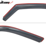 09-18 Dodge Ram 1500 & 19-24 Ram 1500 Classic & 10-26 Ram 2500 3500 & 19-26 Ram 4500 5500 Crew/Mega Cab In-Channel Window Visors Vent Rain Deflectors