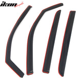 2019-2026 Ram 1500 Crew Cab (Not Fit Classic Models) In-Channel Window Visors Sun Shades Vent Rain Guards Deflectors Acrylic Smoke/Tinted 4PCS