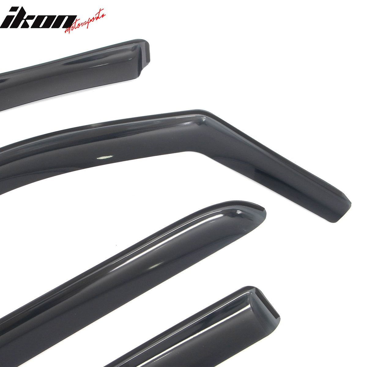 2019-2026 Ram 1500 Crew Cab (Not Fit Classic Models) In-Channel Window Visors Sun Shades Vent Rain Guards Deflectors Acrylic Smoke/Tinted 4PCS