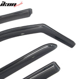 2019-2026 Ram 1500 Crew Cab (Not Fit Classic Models) In-Channel Window Visors Sun Shades Vent Rain Guards Deflectors Acrylic Smoke/Tinted 4PCS
