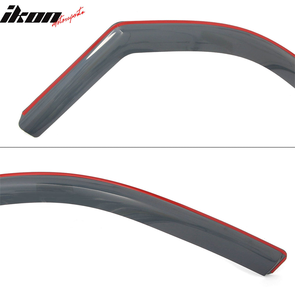 2019-2026 Ram 1500 Crew Cab (Not Fit Classic Models) In-Channel Window Visors Sun Shades Vent Rain Guards Deflectors Acrylic Smoke/Tinted 4PCS