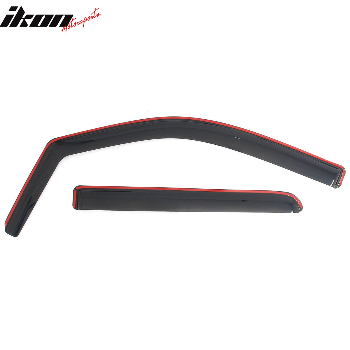 2009-2014 Ford F150 F-150 Crew Cab (SuperCrew) In-Channel Window Visors Sun Shades Vent Rain Guards Deflectors Acrylic Smoke/Tinted 4PCS