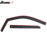 2009-2014 Ford F150 F-150 Crew Cab (SuperCrew) In-Channel Window Visors Sun Shades Vent Rain Guards Deflectors Acrylic Smoke/Tinted 4PCS