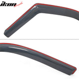 2009-2014 Ford F150 F-150 Crew Cab (SuperCrew) In-Channel Window Visors Sun Shades Vent Rain Guards Deflectors Acrylic Smoke/Tinted 4PCS