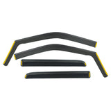 Window Visor Deflectors for Ford F-150 F-250 2015-2020 Black In-Channel