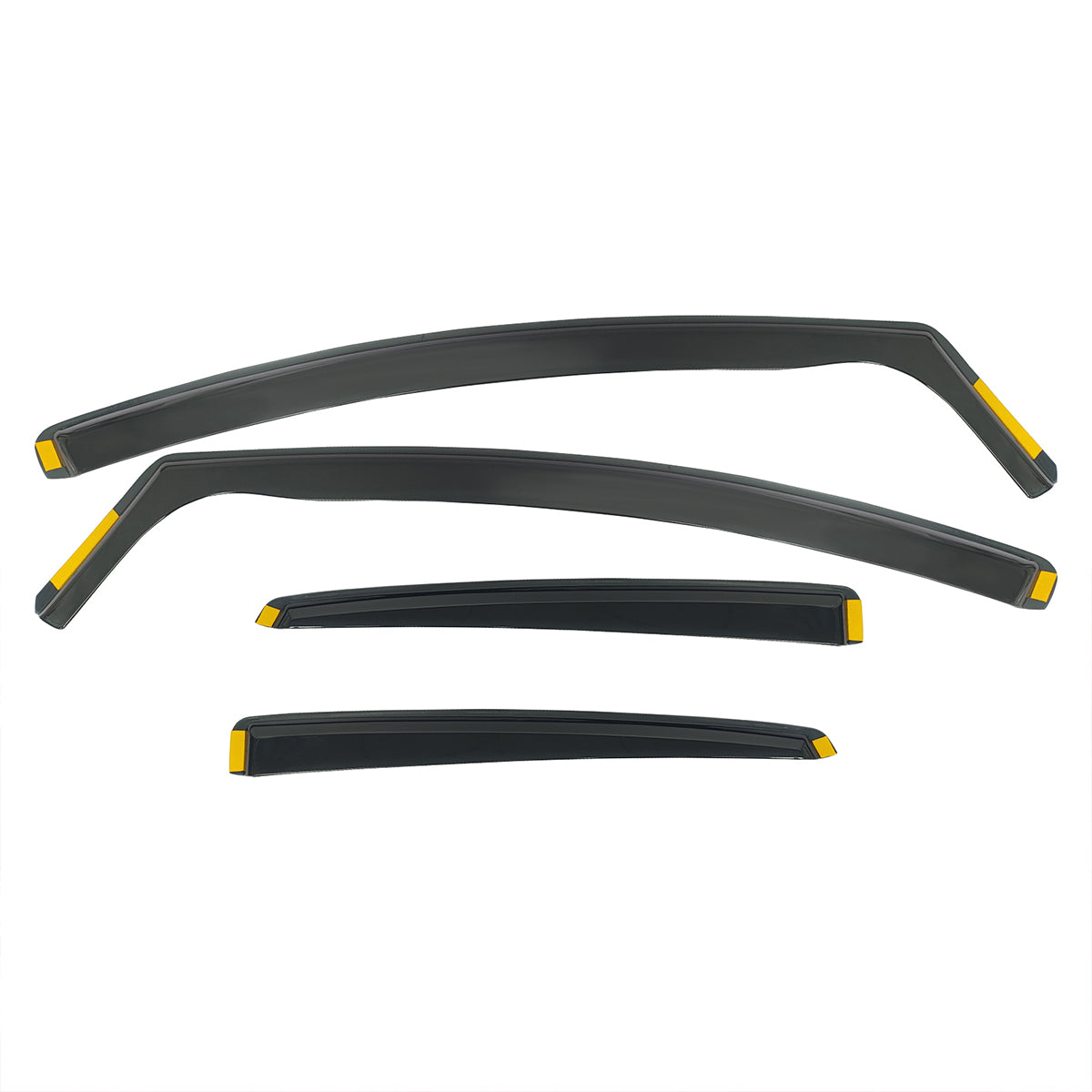 Side Window Visor for Ford Focus 2012-2018 Black In-Channel Deflectors