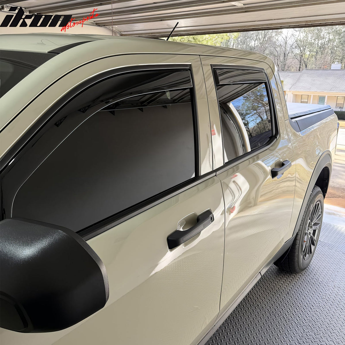 2022-2026 Ford Maverick In-Channel Window Visors Sun Shades Vent Rain Guards Deflectors Acrylic Smoke/Tinted 4PCS