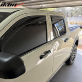 2022-2026 Ford Maverick In-Channel Window Visors Sun Shades Vent Rain Guards Deflectors Acrylic Smoke/Tinted 4PCS